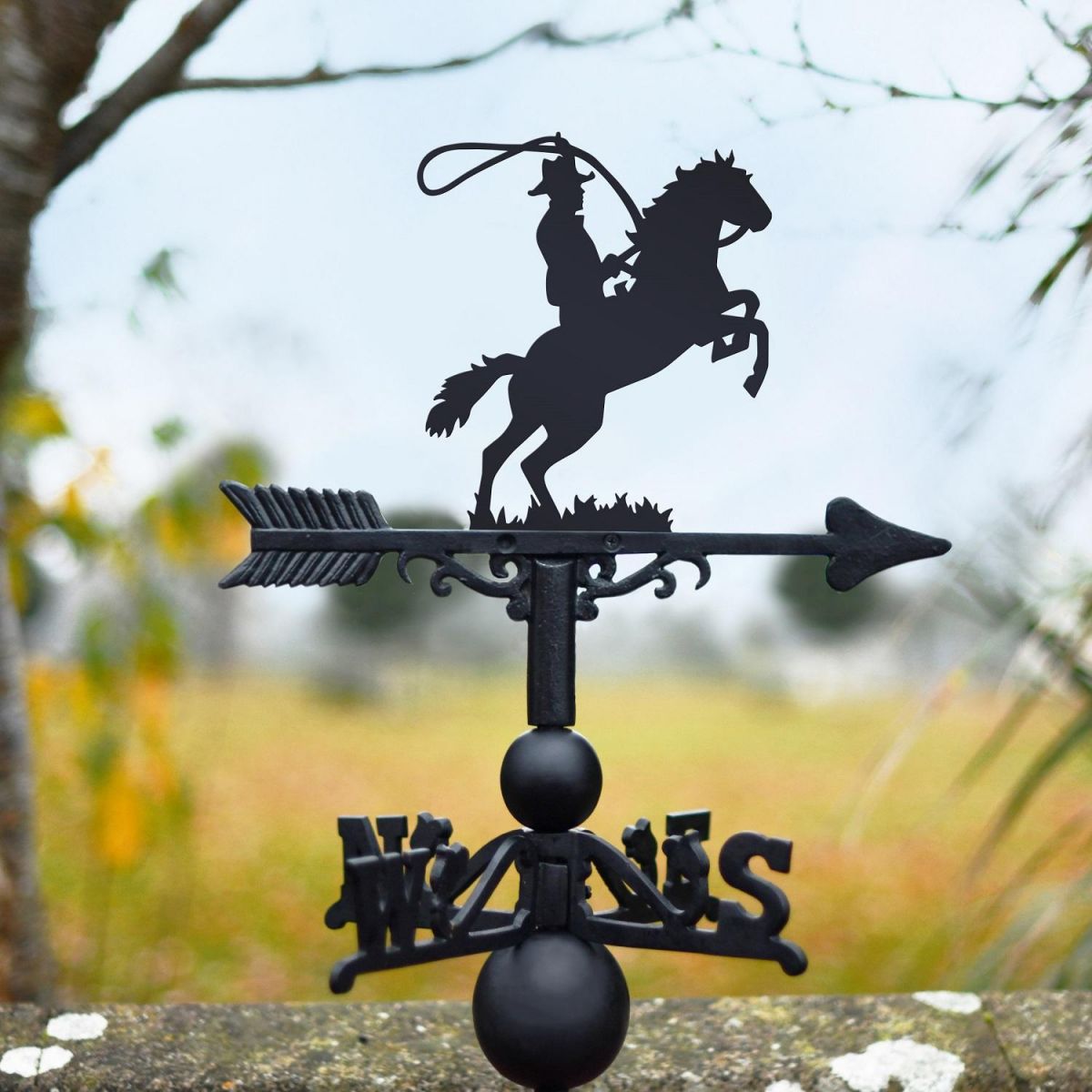 Weathervane with Cowboy & Horse 