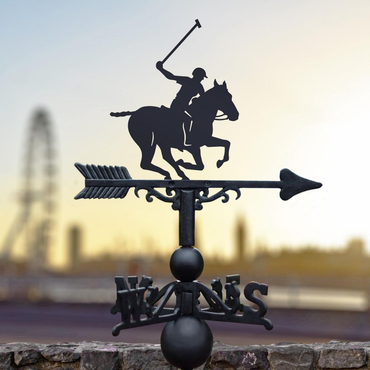 Black Polo Weathervane