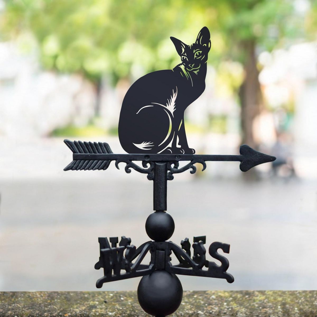 Weathervane with Sphynx Cat  Weathervane with Sphynx Cat