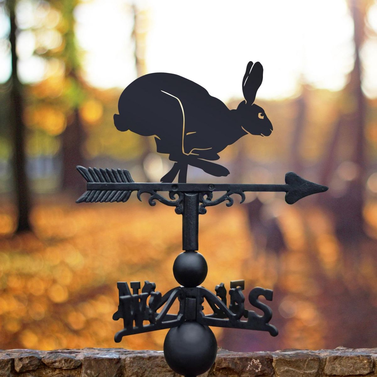 Weathervane with Running Hare Design 