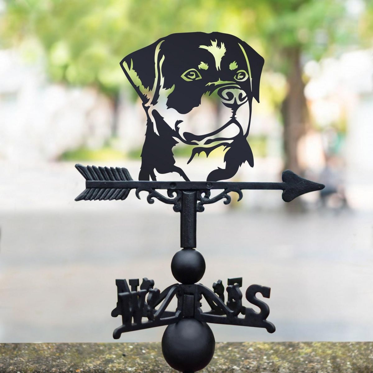 Weathervane with Rottweiler Design 