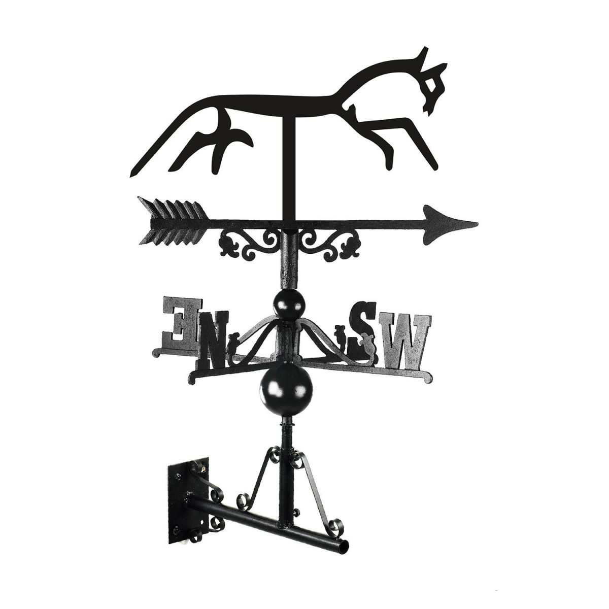 Uffington Horse Weathervane Finished in Black