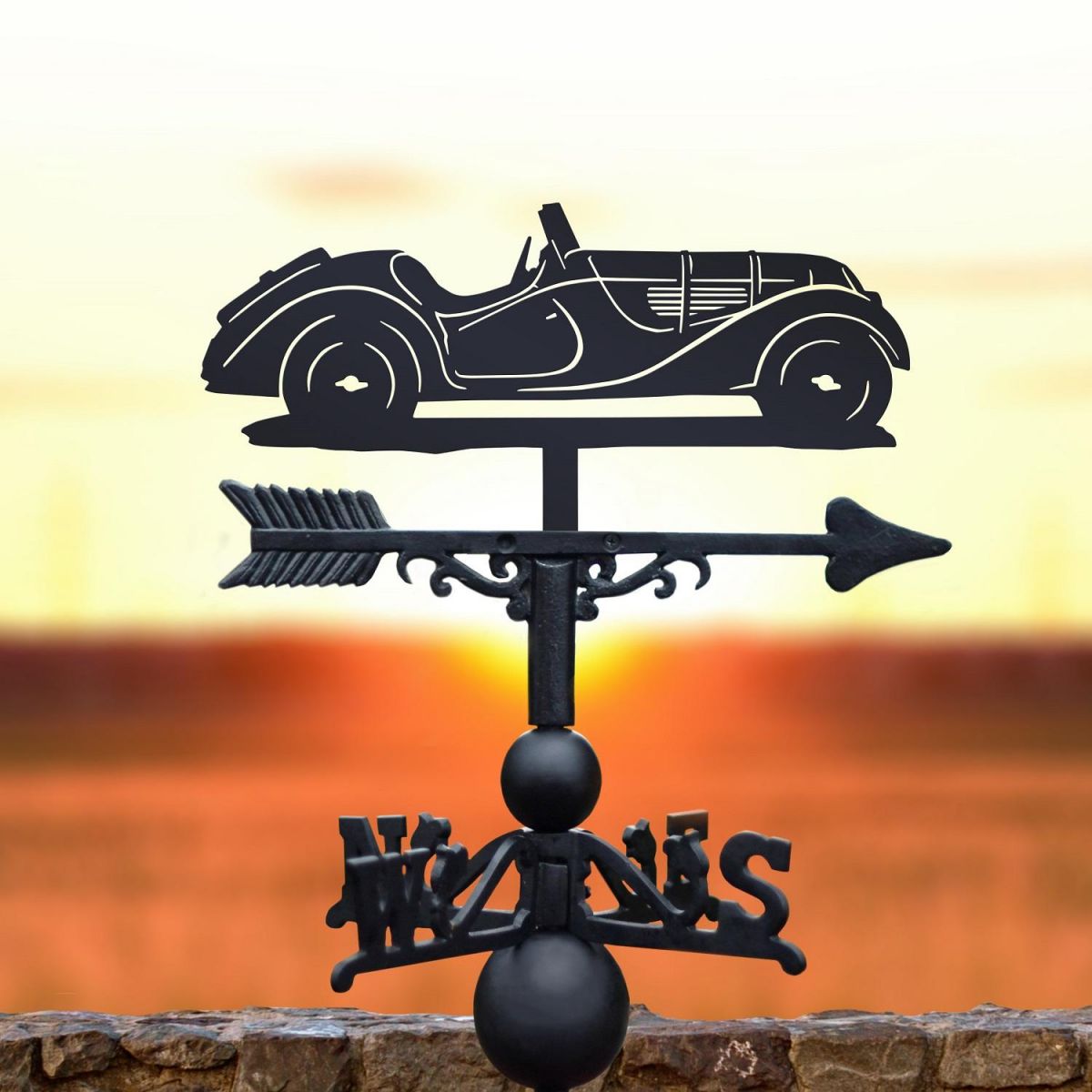 Weathervane with 1930s BMW 328 