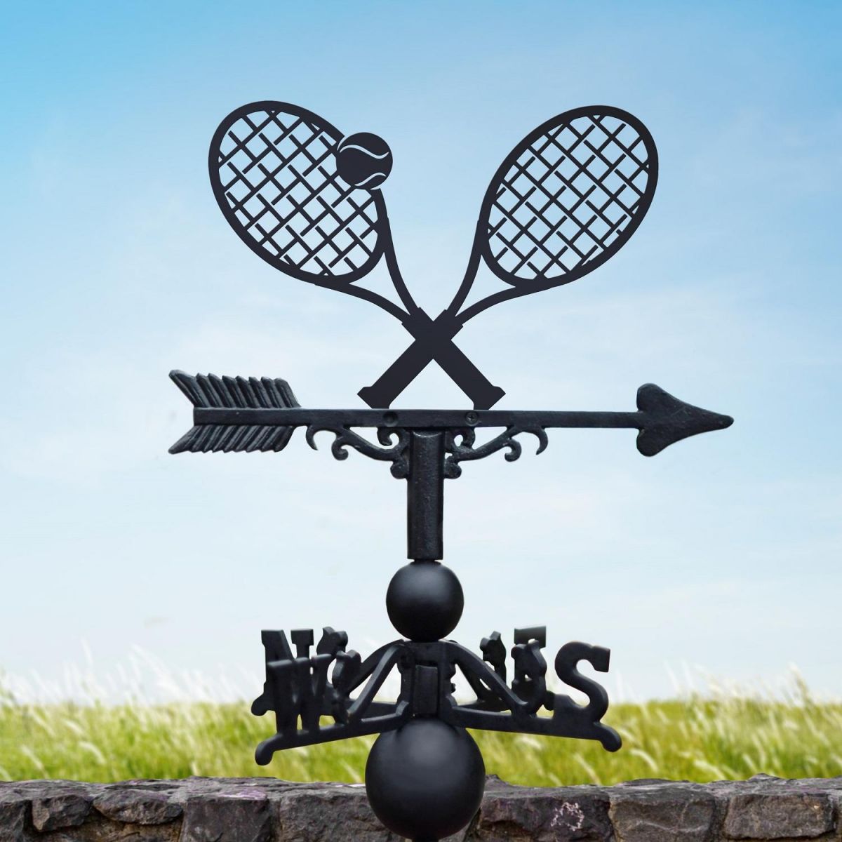 Weathervane with Tennis Rackets 