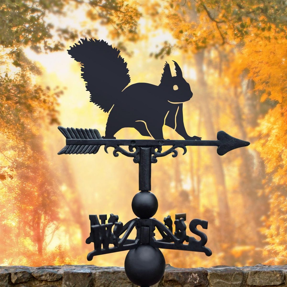Weathervane with Red Squirrel Design 