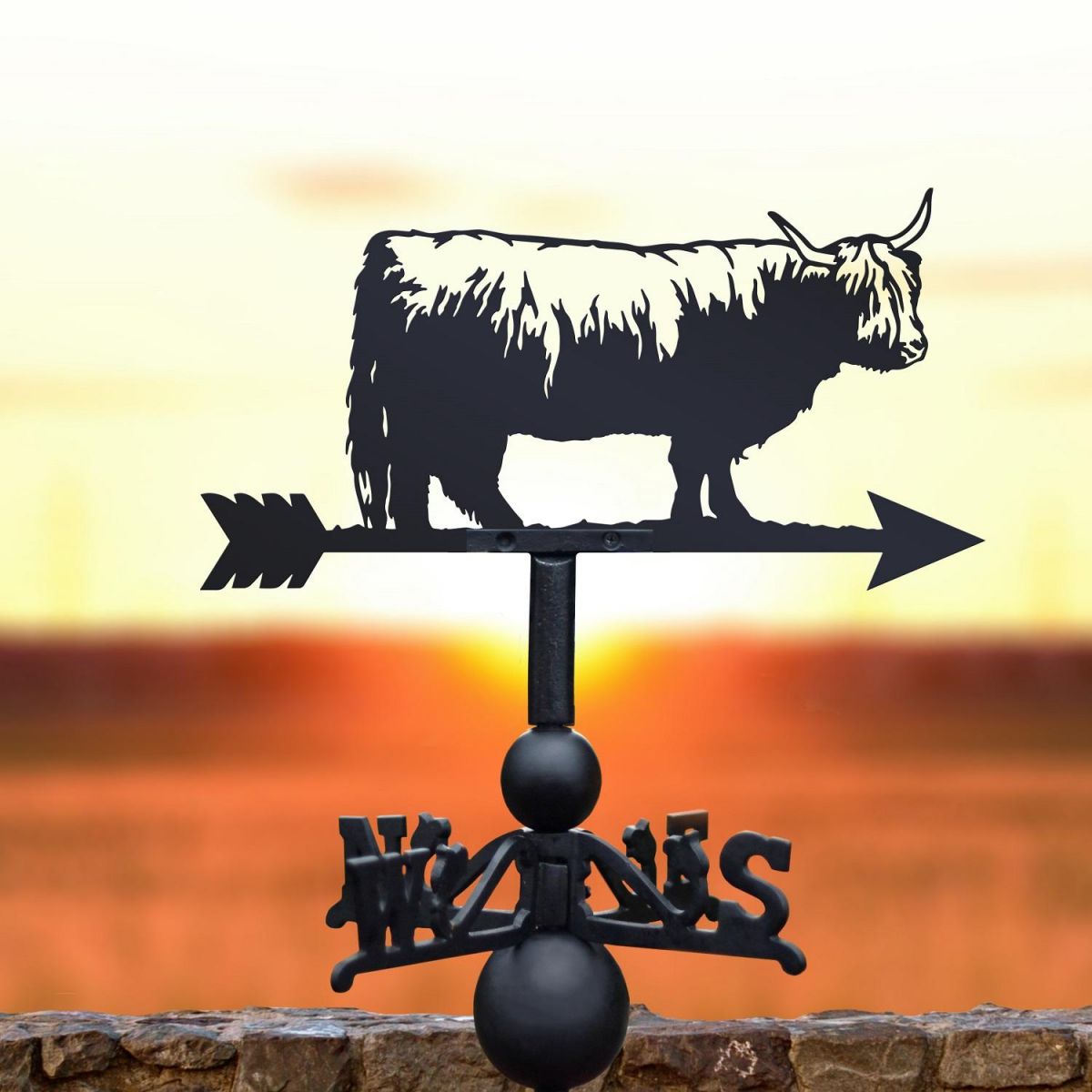 Weathervane with Highland Cow 