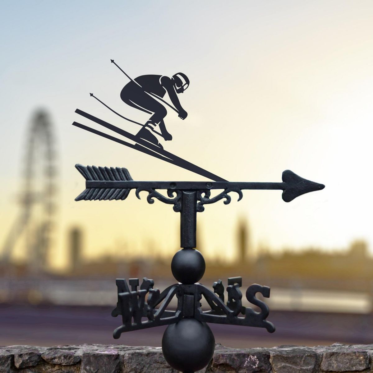 Weathervane with Skier 