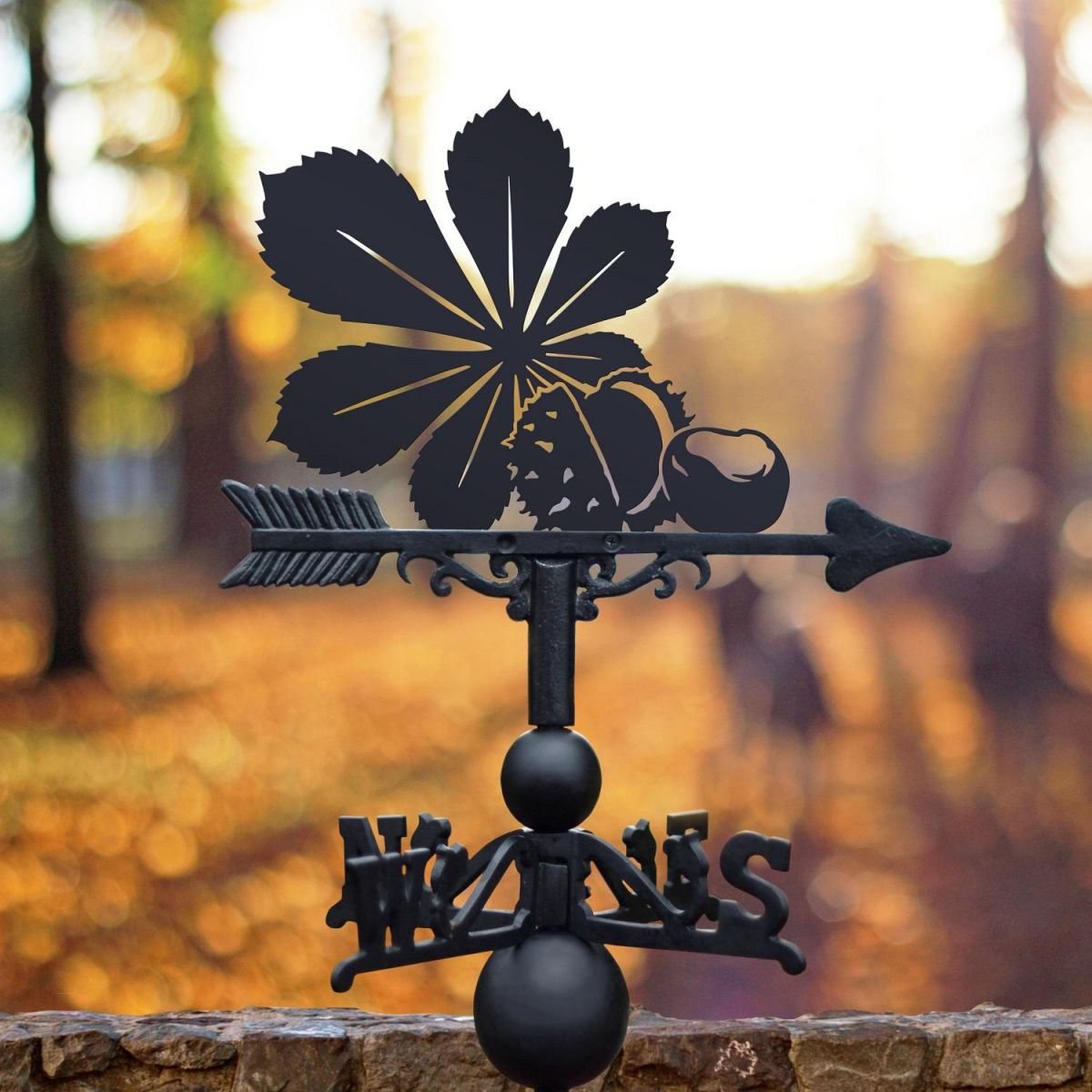 Weathervane with Horse Chestnut Design 