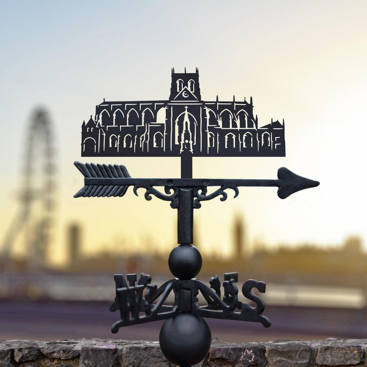 Black Sherborne Abbey Weathervane 