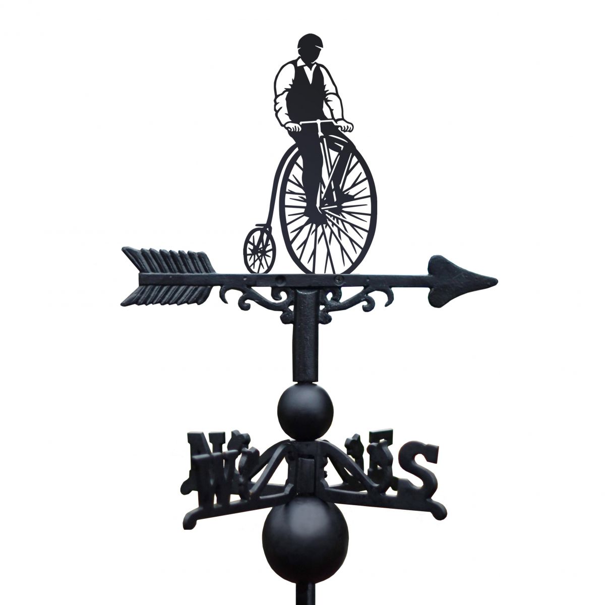 Penny Farthing Weathervane in full 