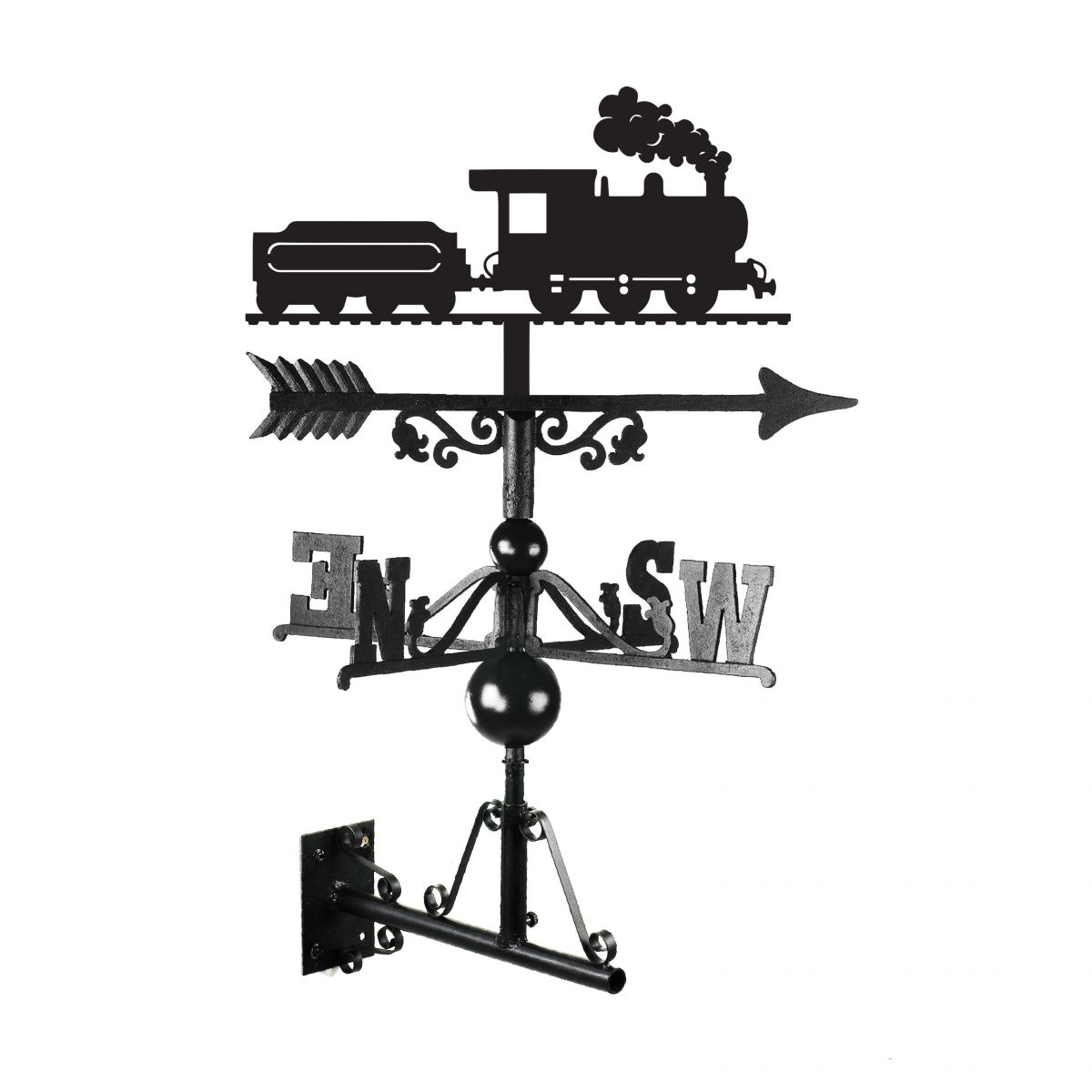 Children"s Steam Train Weathervane with bracket Children"s Steam Train Weathervane with bracket