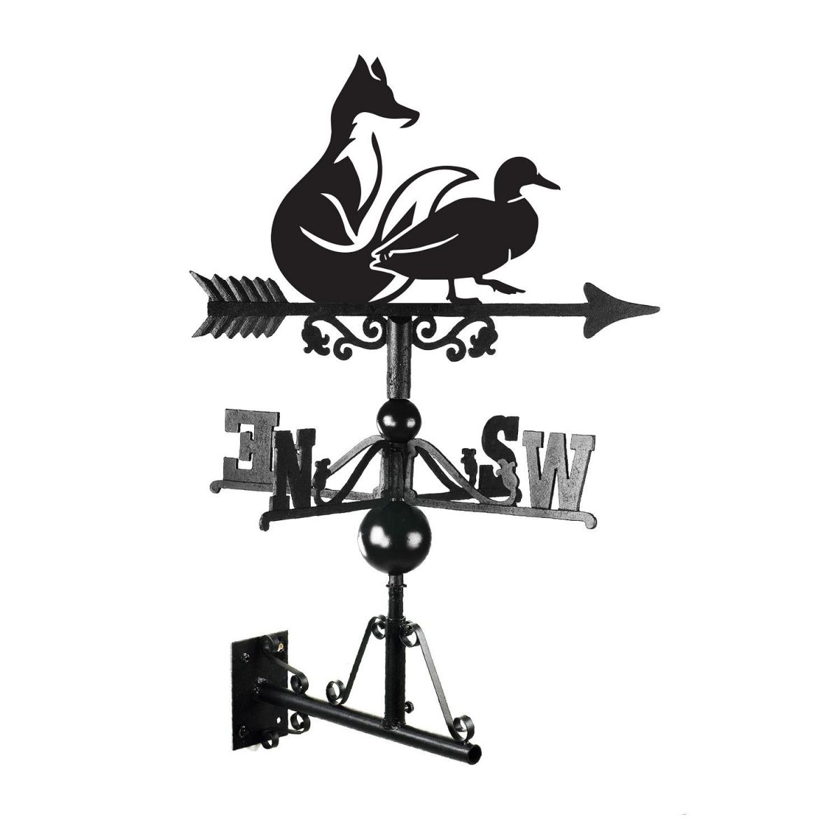 The Fox & Duck Weathervane in full  The Fox & Duck Weathervane in full