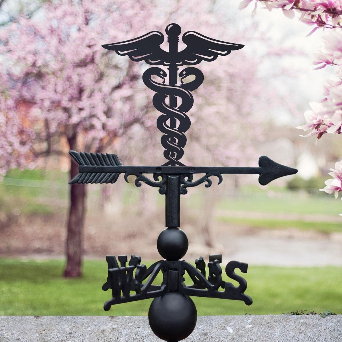 Weathervane with Doctors Medical Emblem  Weathervane with Doctors Medical Emblem