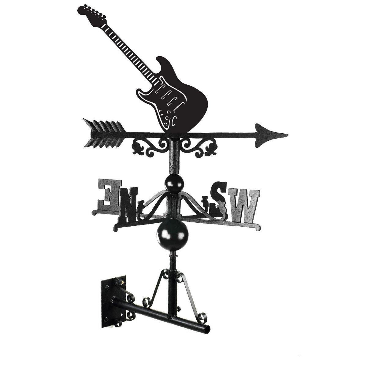 Electric Guitar Weathervane with fixtures 