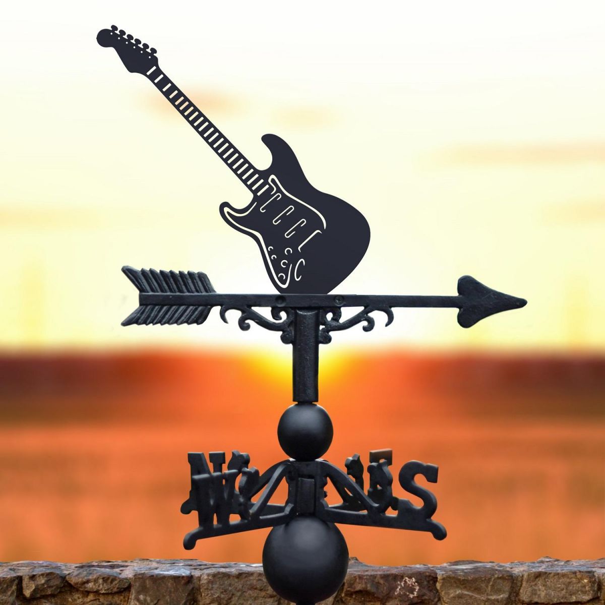 Weathervane with Electric Guitar Design 