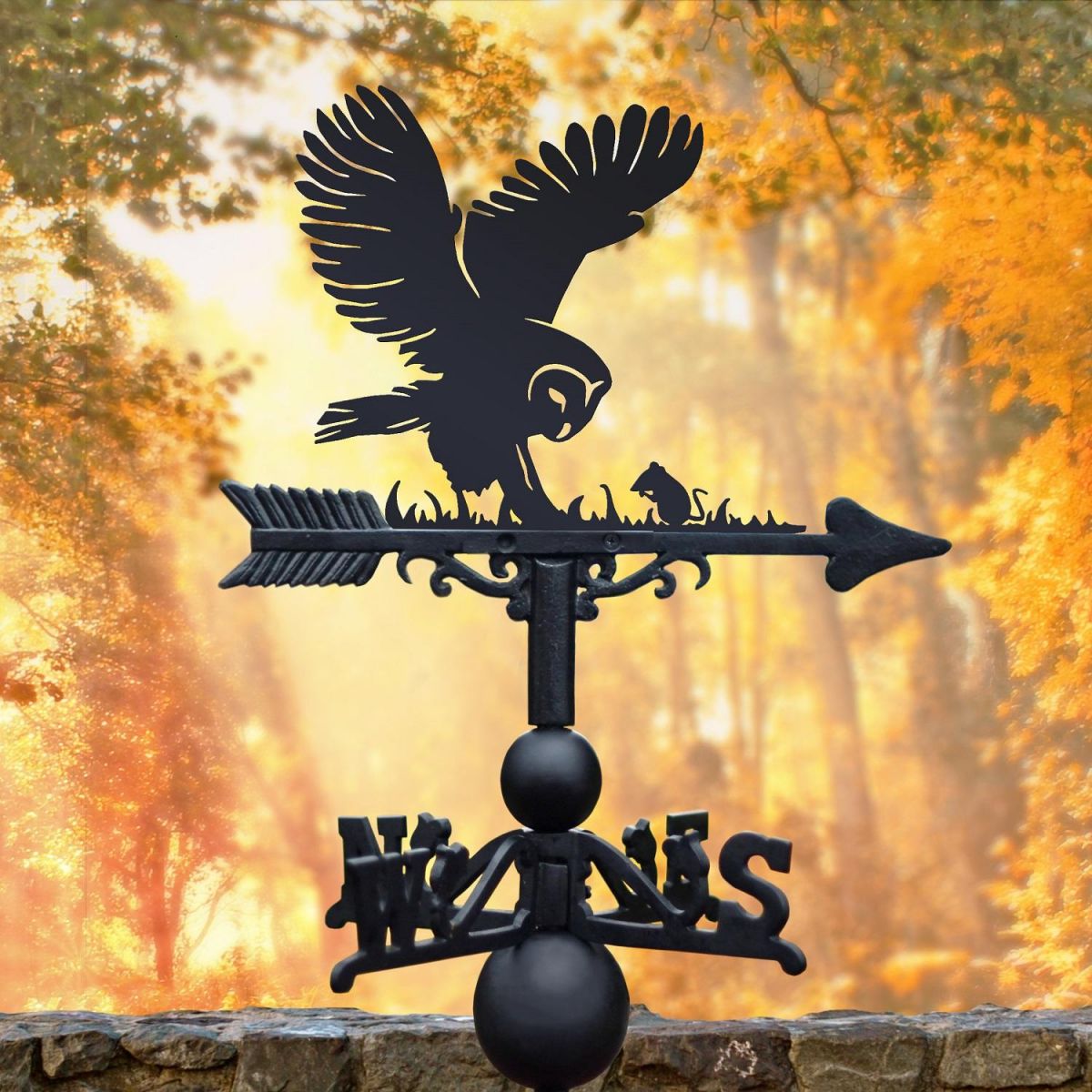 Weathervane with Barn Owl