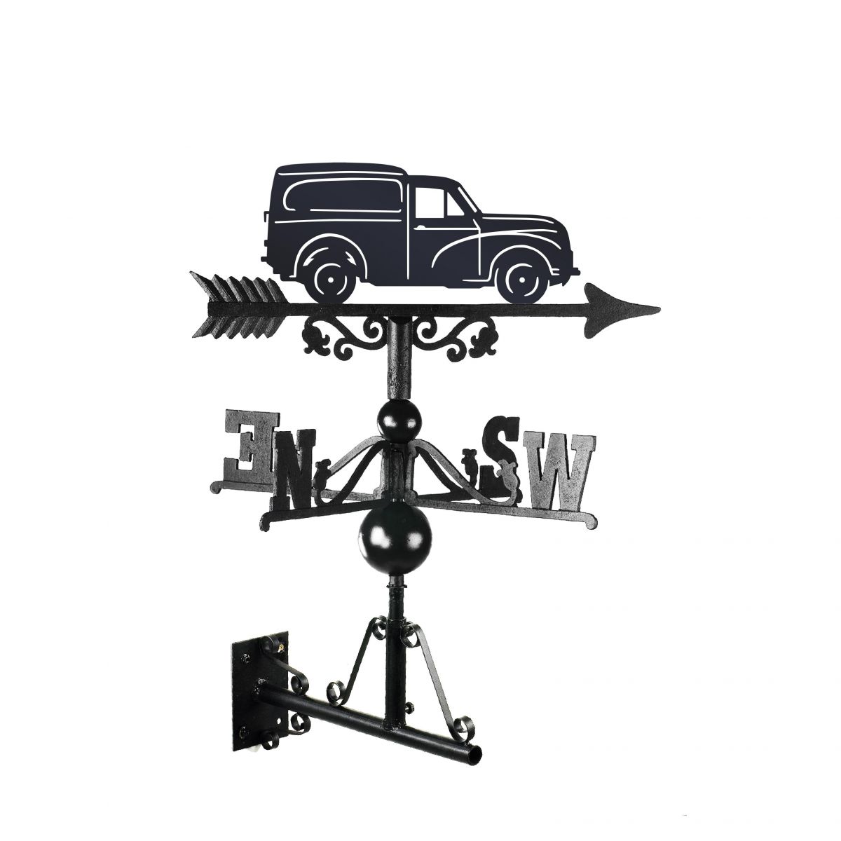 "Morris 1000" Van Weathervane Created From Cast Iron "Morris 1000" Van Weathervane Created From Cast Iron