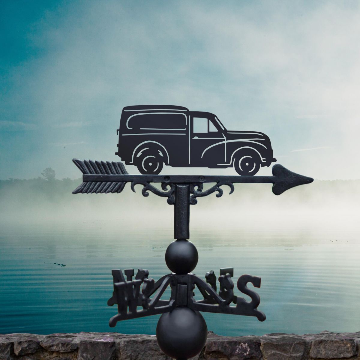 "Morris 1000" Van Weathervane ion Display by the Sea "Morris 1000" Van Weathervane ion Display by the Sea