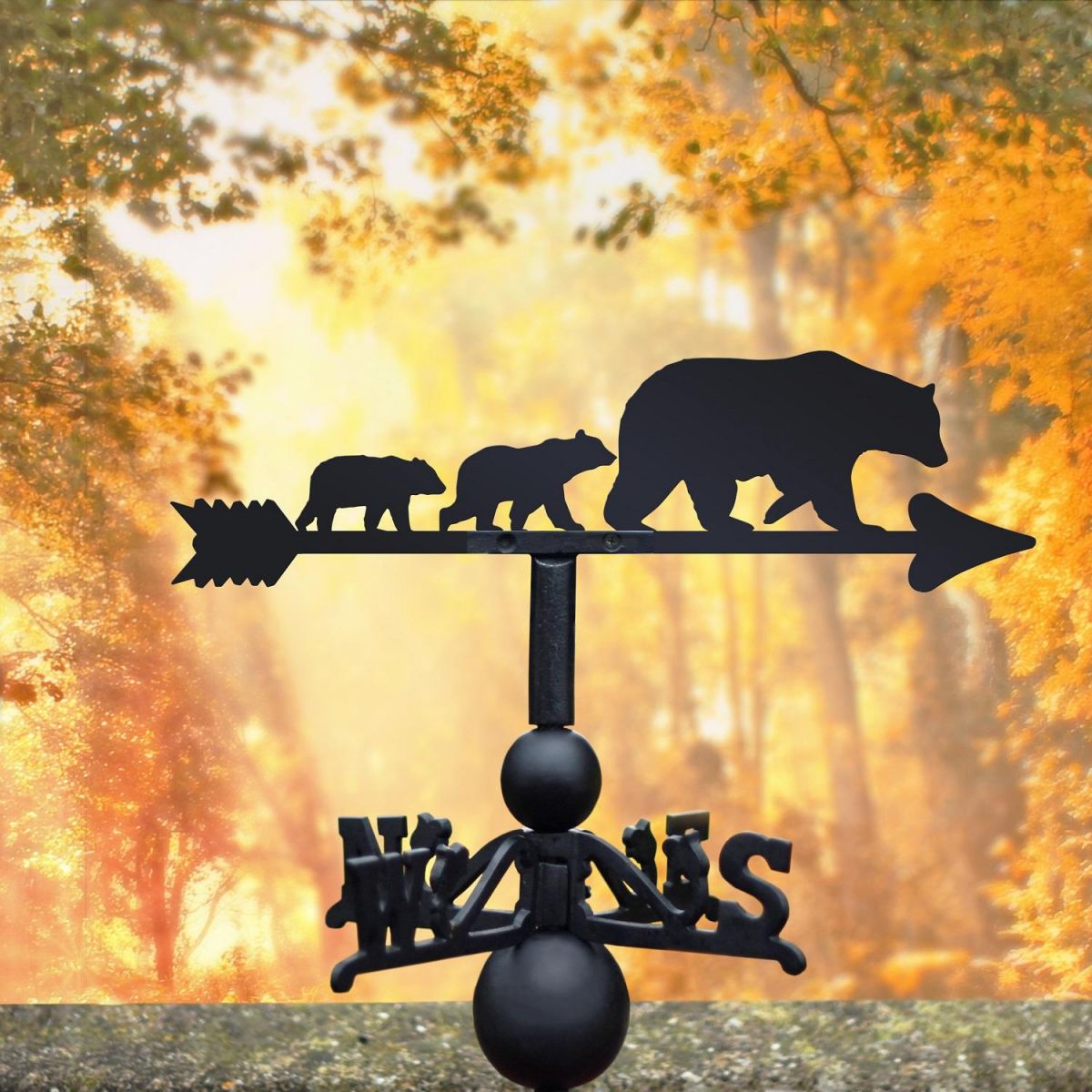 Weathervane with Three Bears Design Weathervane with Three Bears Design