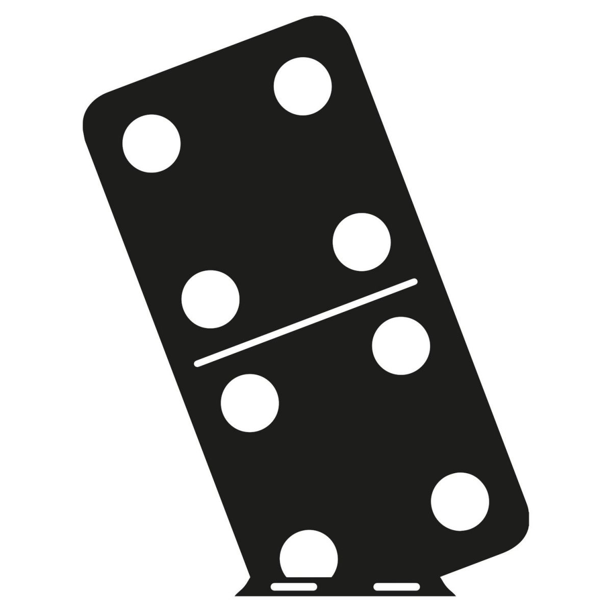 Close-Up of Double Four Domino Topper for Weathrvane Close-Up of Double Four Domino Topper for Weathrvane