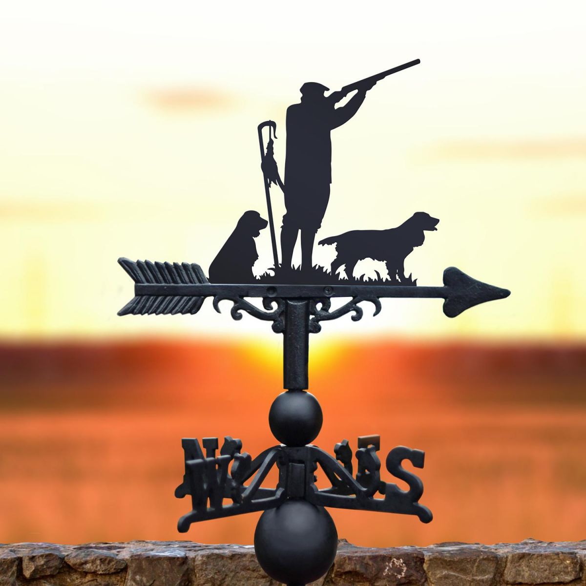 Game Season "Springer Spaniel" Weathervane in the Sunset
