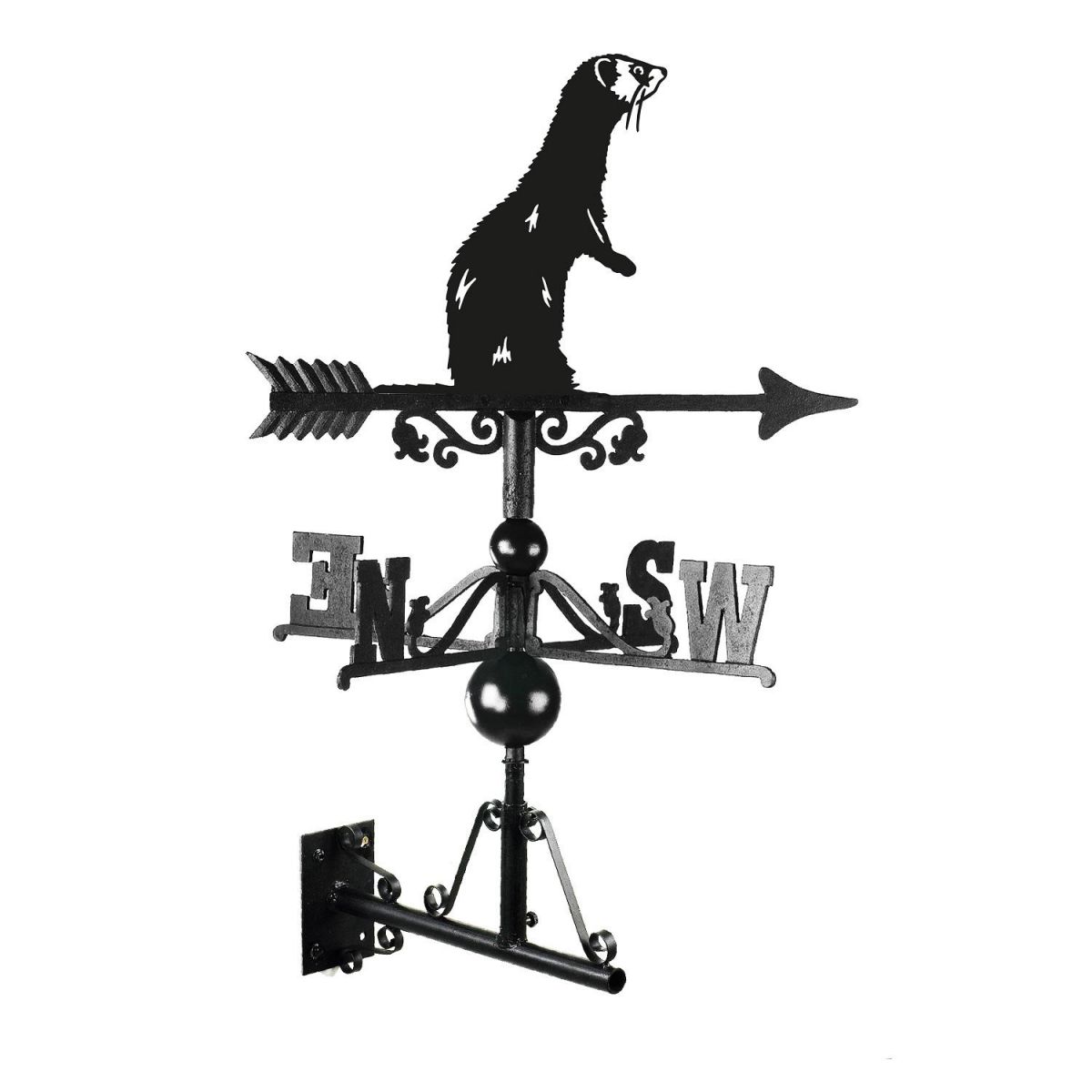 Standing Ferret Weathervane in Full 