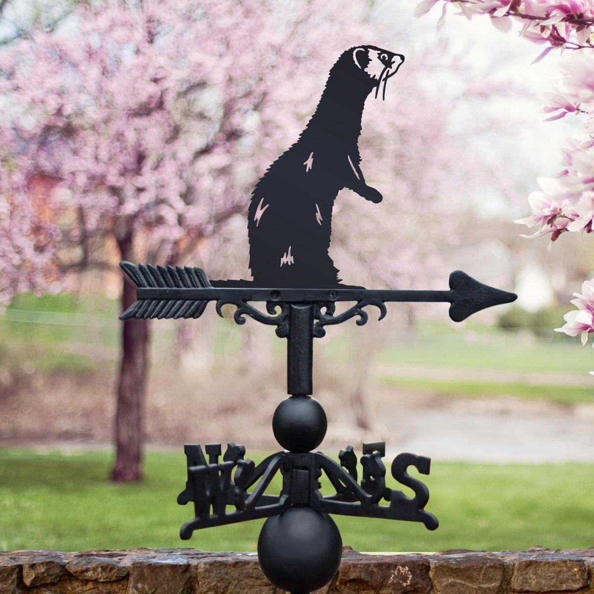 Weathervane with Ferret Design 
