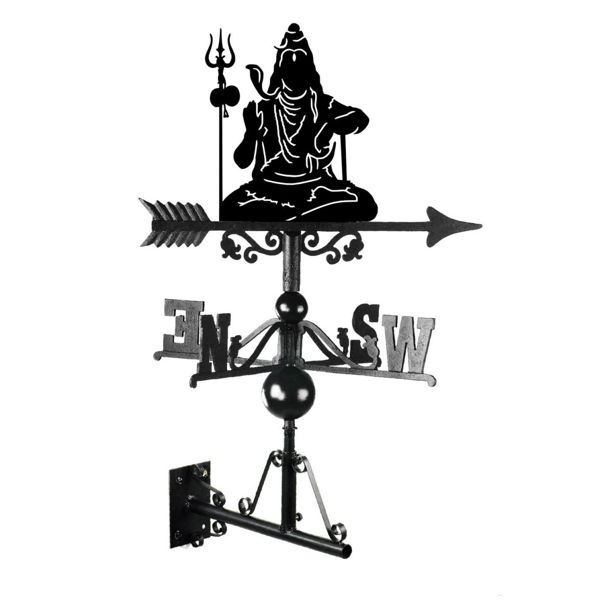 Shiva the Hindu God Weathervane Mounted