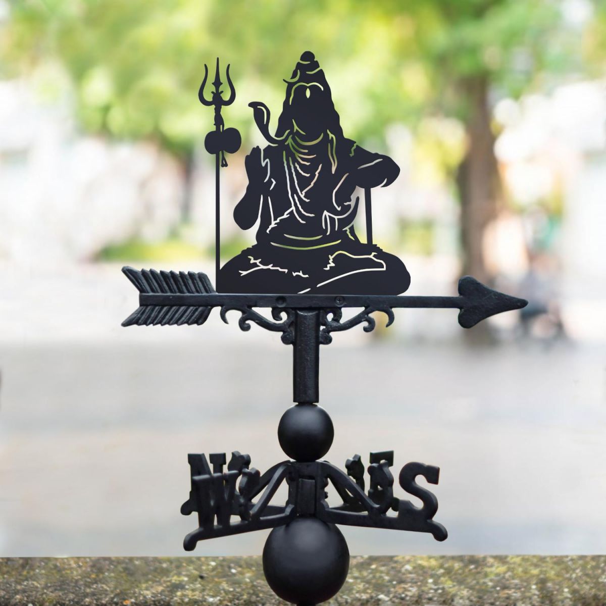 Shiva the Hindu God Weathervane in Location