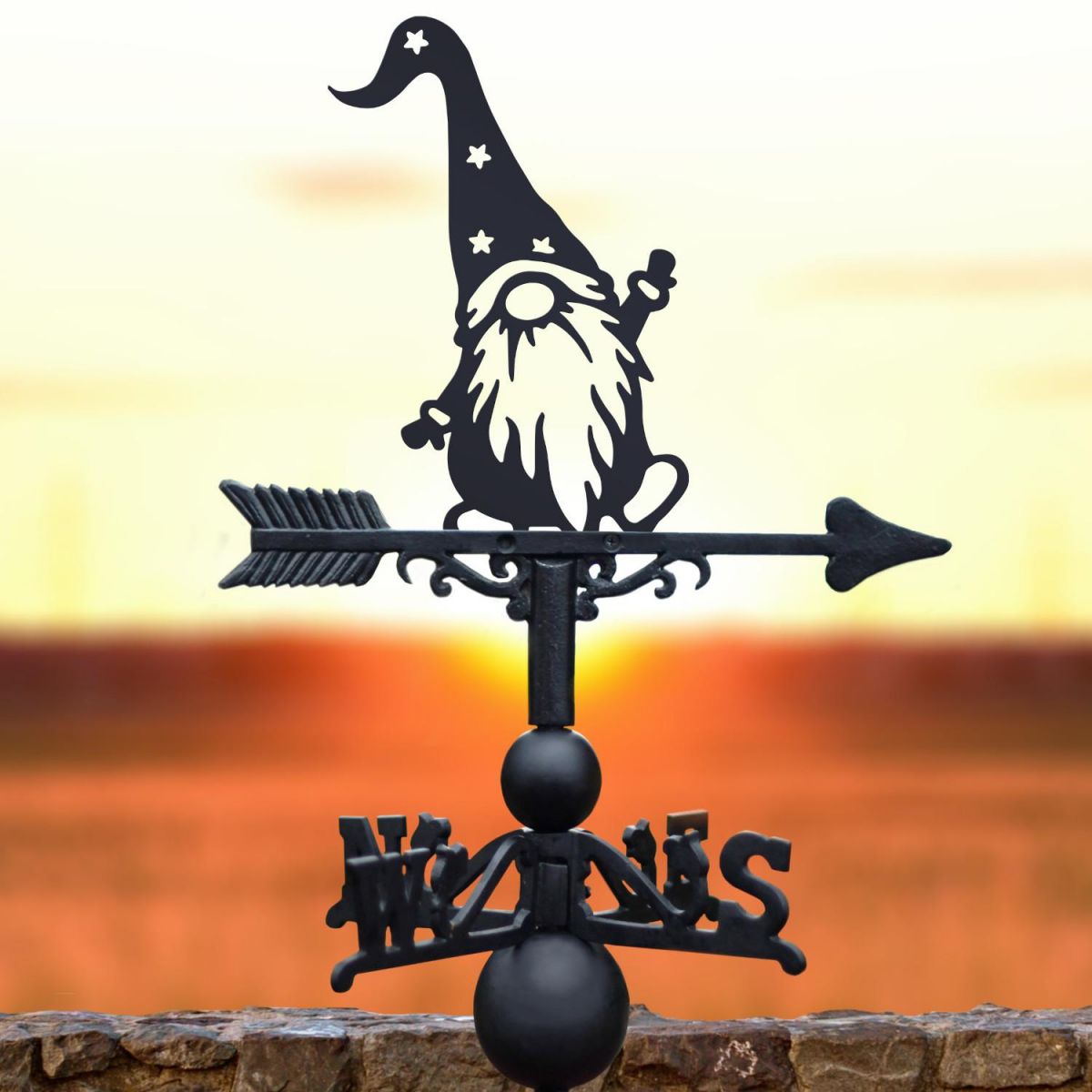 Weathervane with Gonk with Star Hat Motif