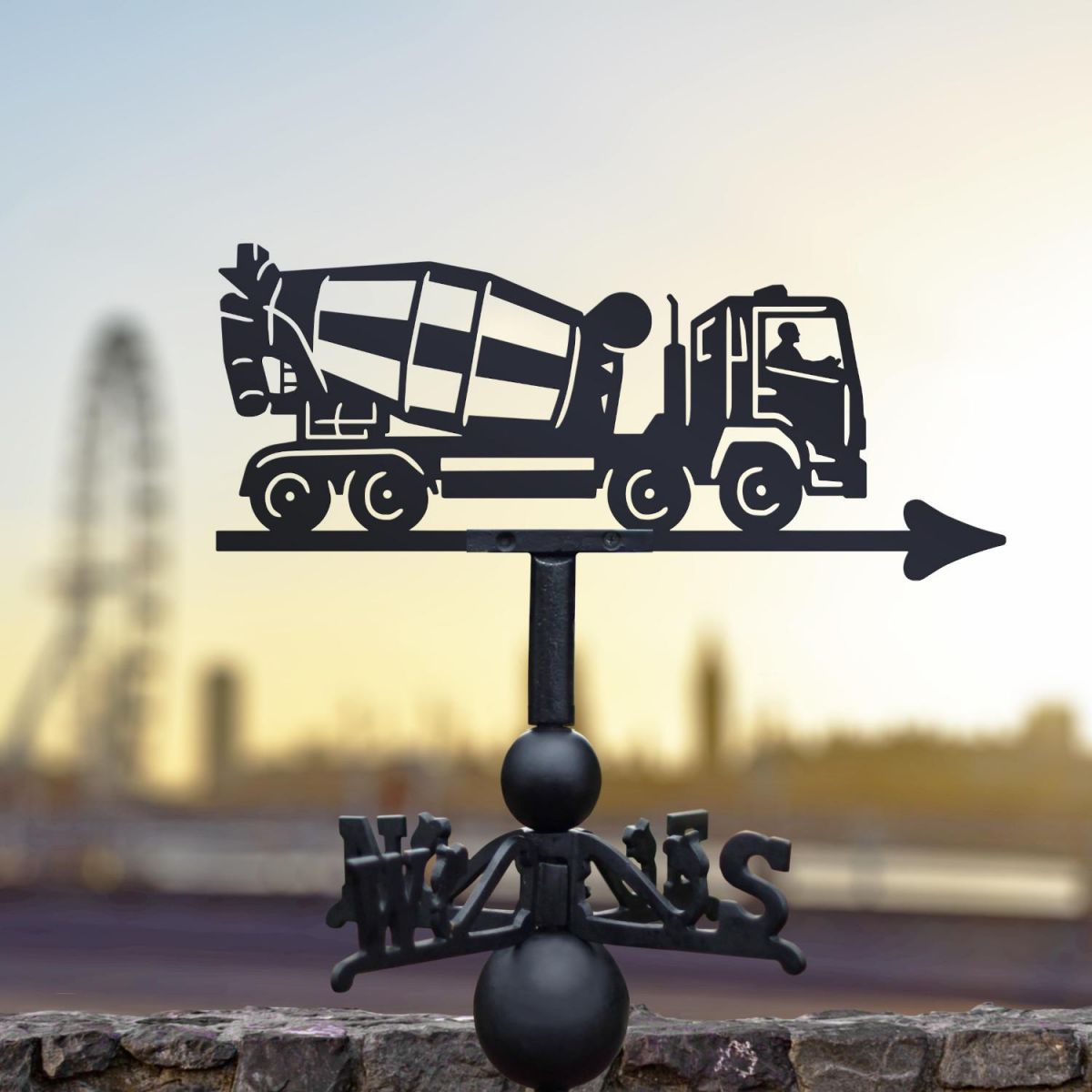 Cement Lorry Weathervane in Location