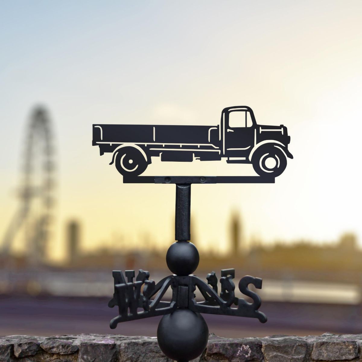 Bedford O-Type Lorry Weathervane in Location