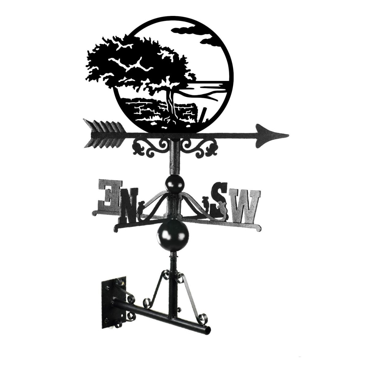 Coastal Tree Weathervane Mounted