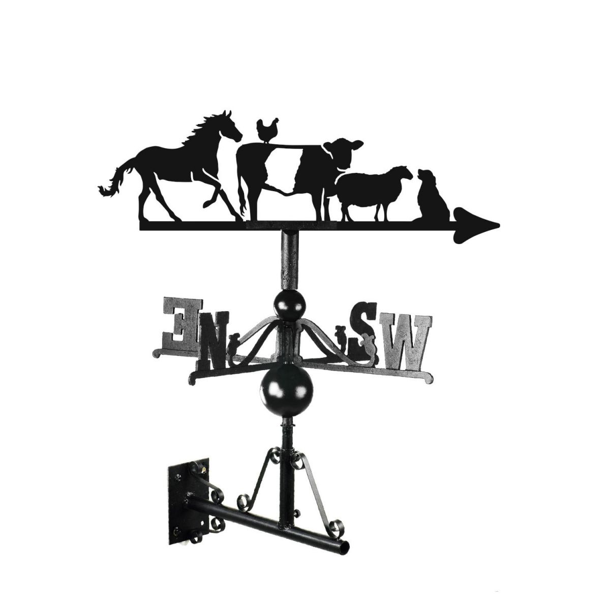 Farm Animal Weathervane Mounted