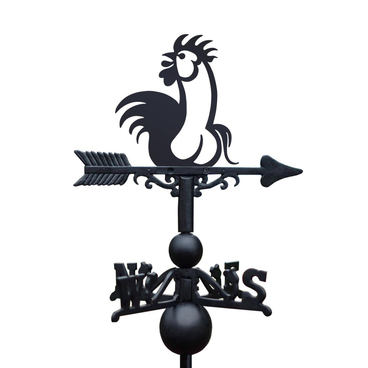 Cock"rel Weathervane on White Background Cock"rel Weathervane on White Background