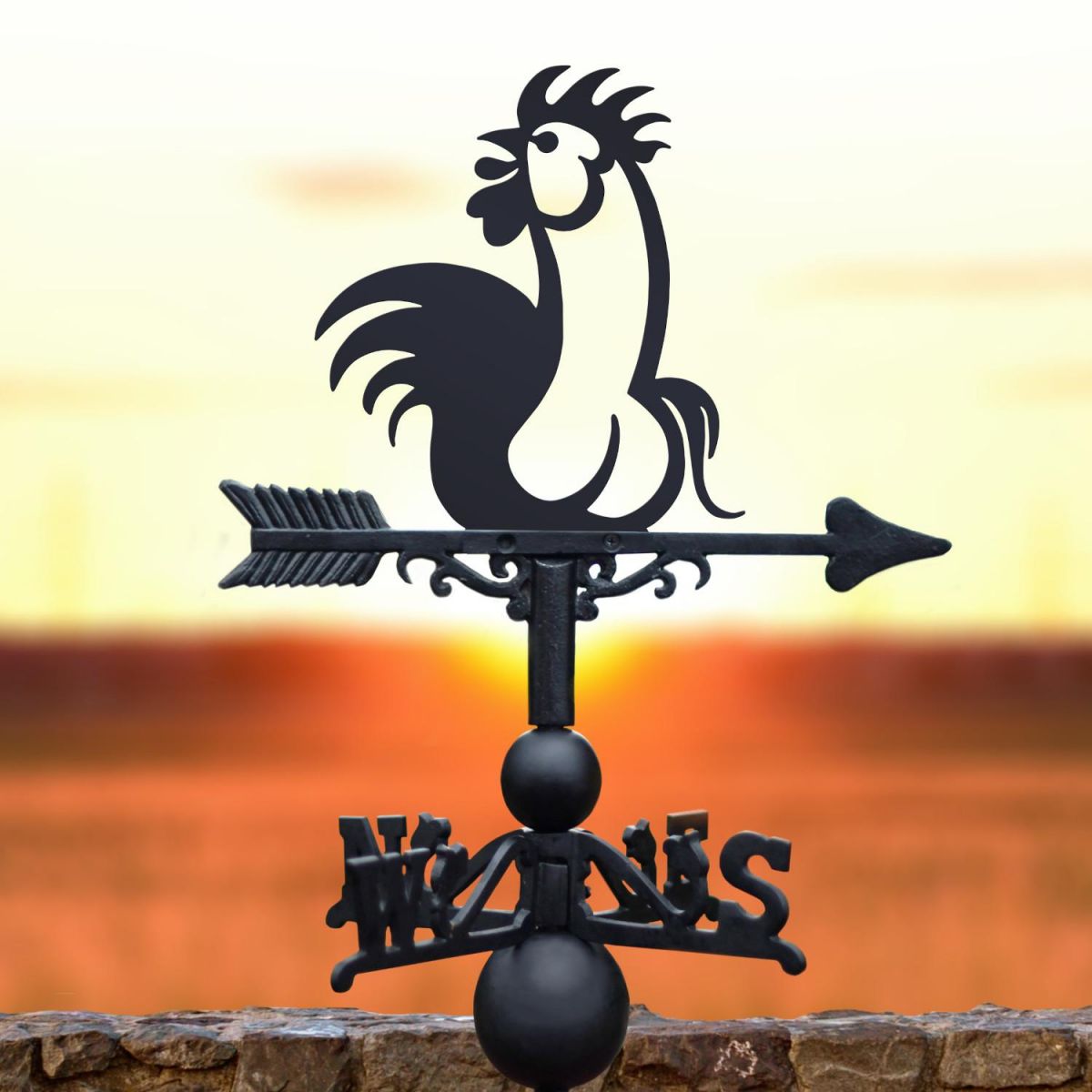 Cock"rel Weathervane at Sunset Cock"rel Weathervane at Sunset
