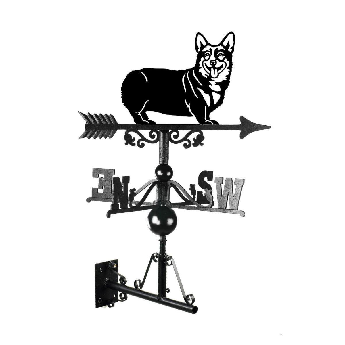 Pembroke Welsh Corgi Weathervane Mounted