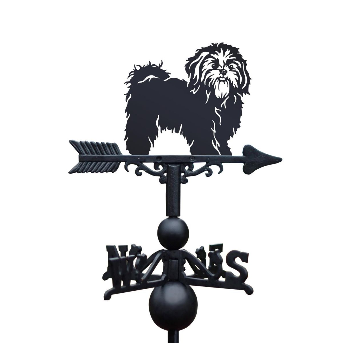 Shih Tzu Weathervane on White Background Shih Tzu Weathervane on White Background
