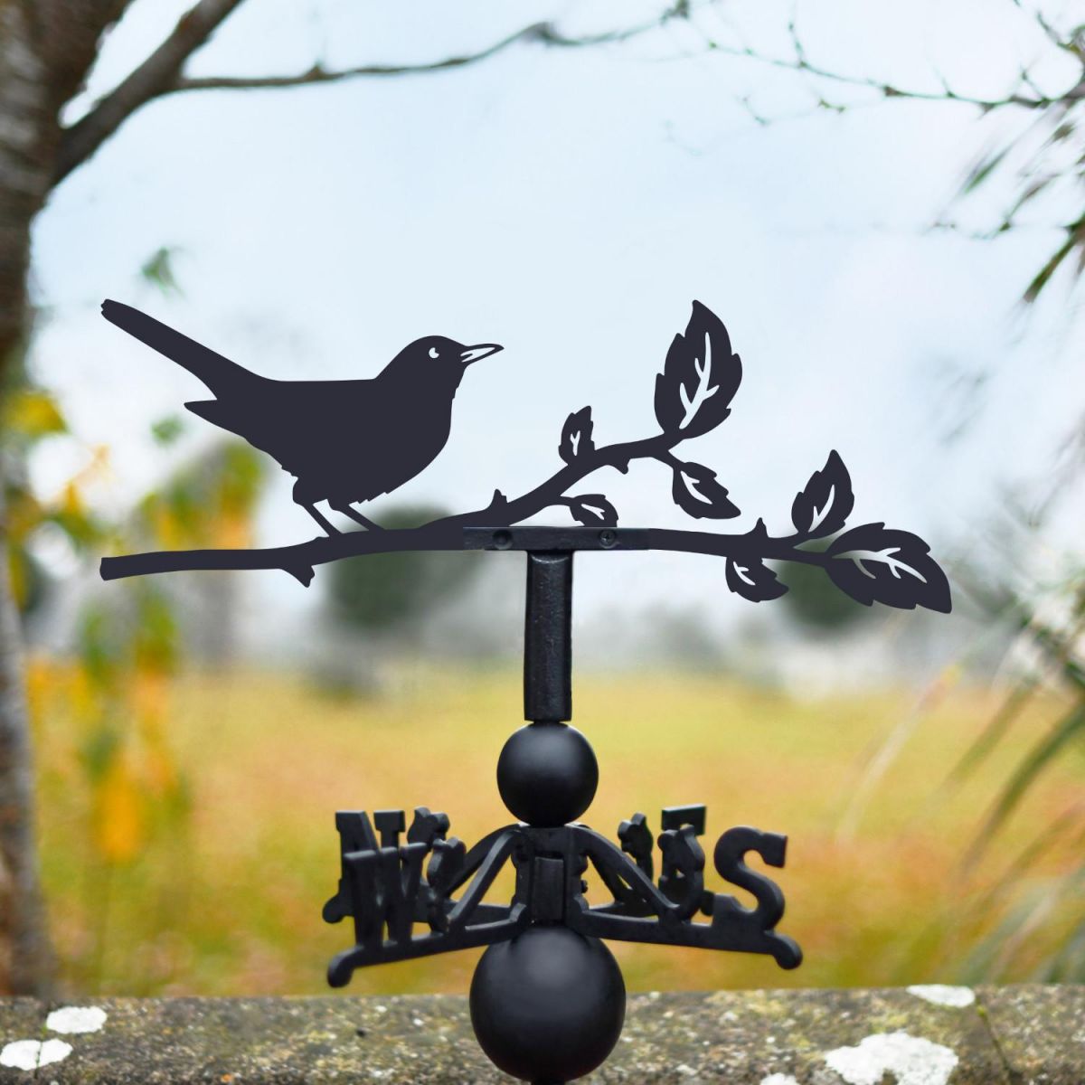 Blackbird Steel and Cast Iron Weathervane