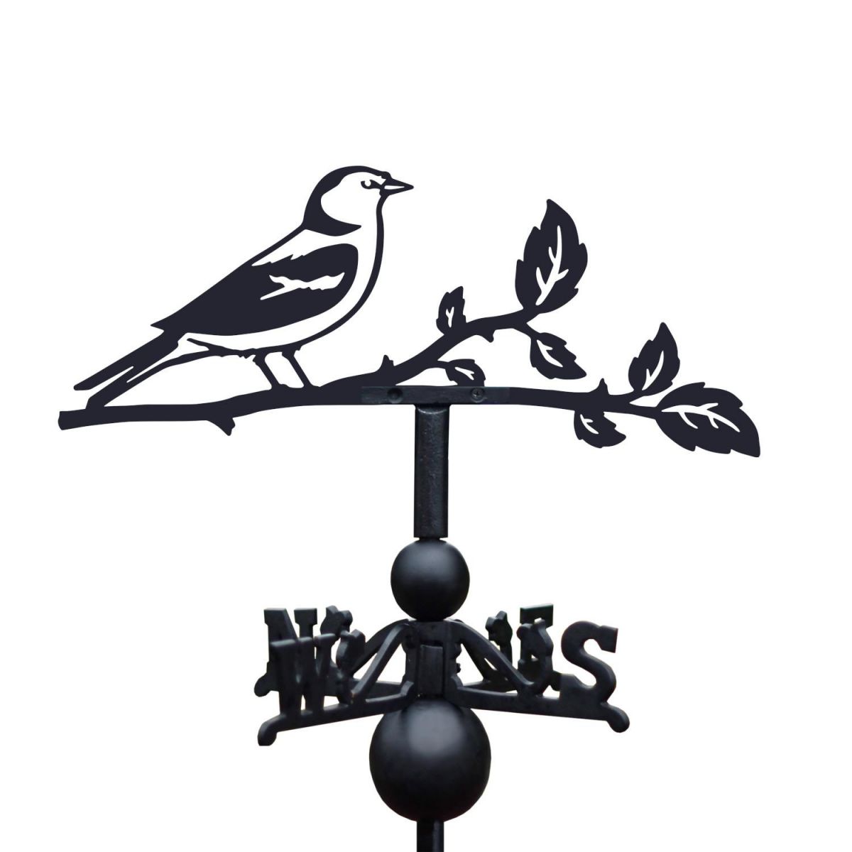 Chaffinch Weathervane on White Background