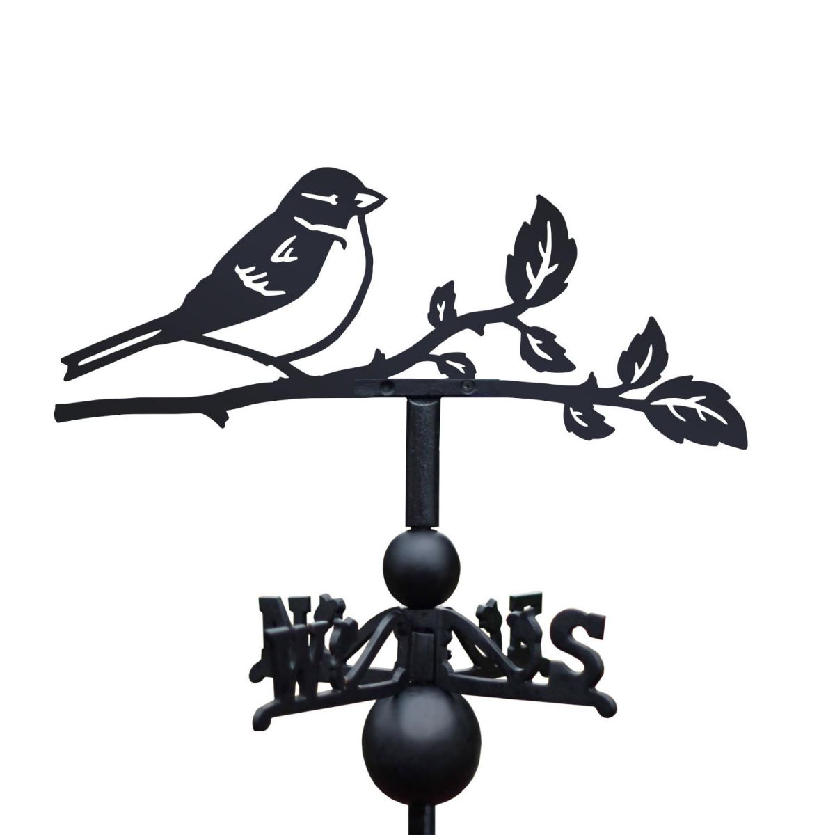 Sparrow Weathervane on White Background