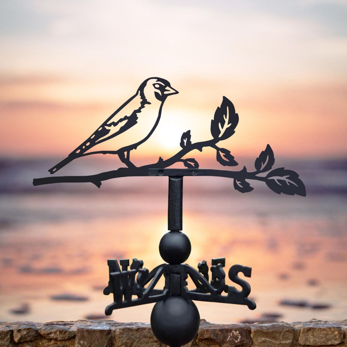 Starling Weathervane on Shoreline Starling Weathervane on Shoreline