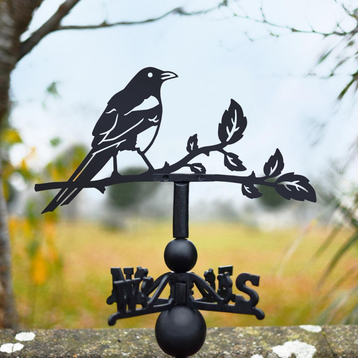 Magpie Steel and Cast Iron Weathervane Magpie Steel and Cast Iron Weathervane