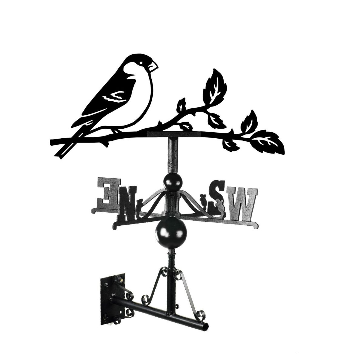 Bullfinch Weathervane Mounted