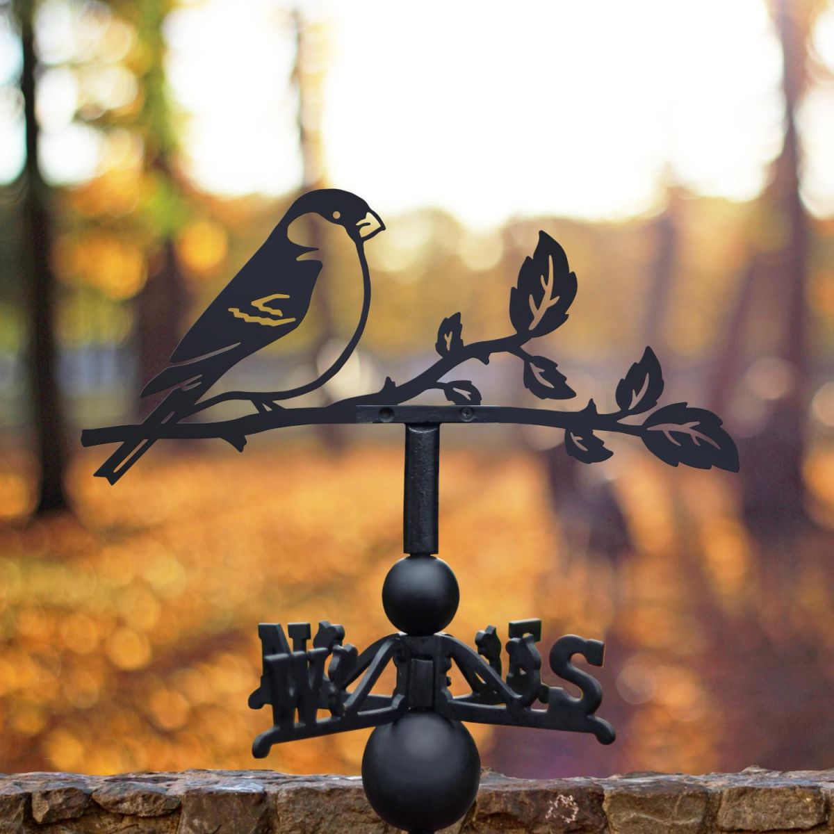 Bullfinch Steel and Cast Iron Weathervane 