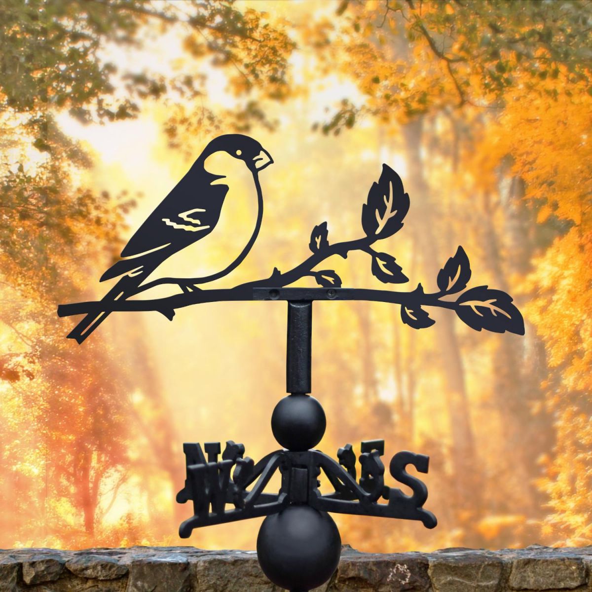 Bullfinch Cast Iron and Steel Weathervane