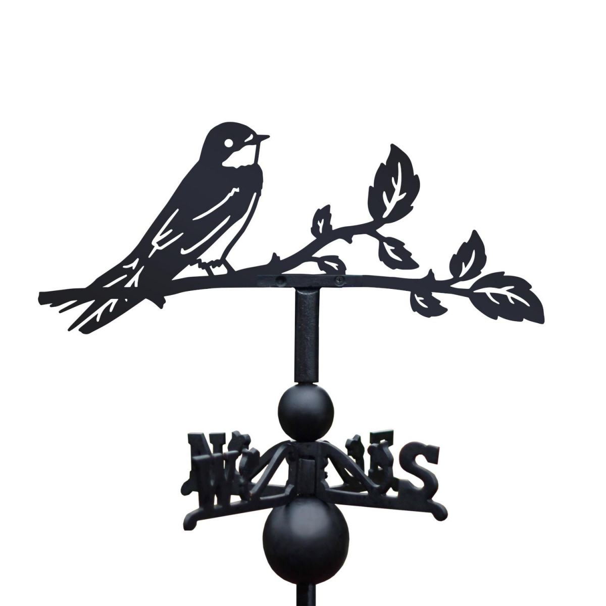 House Martin Weathervane on White Background