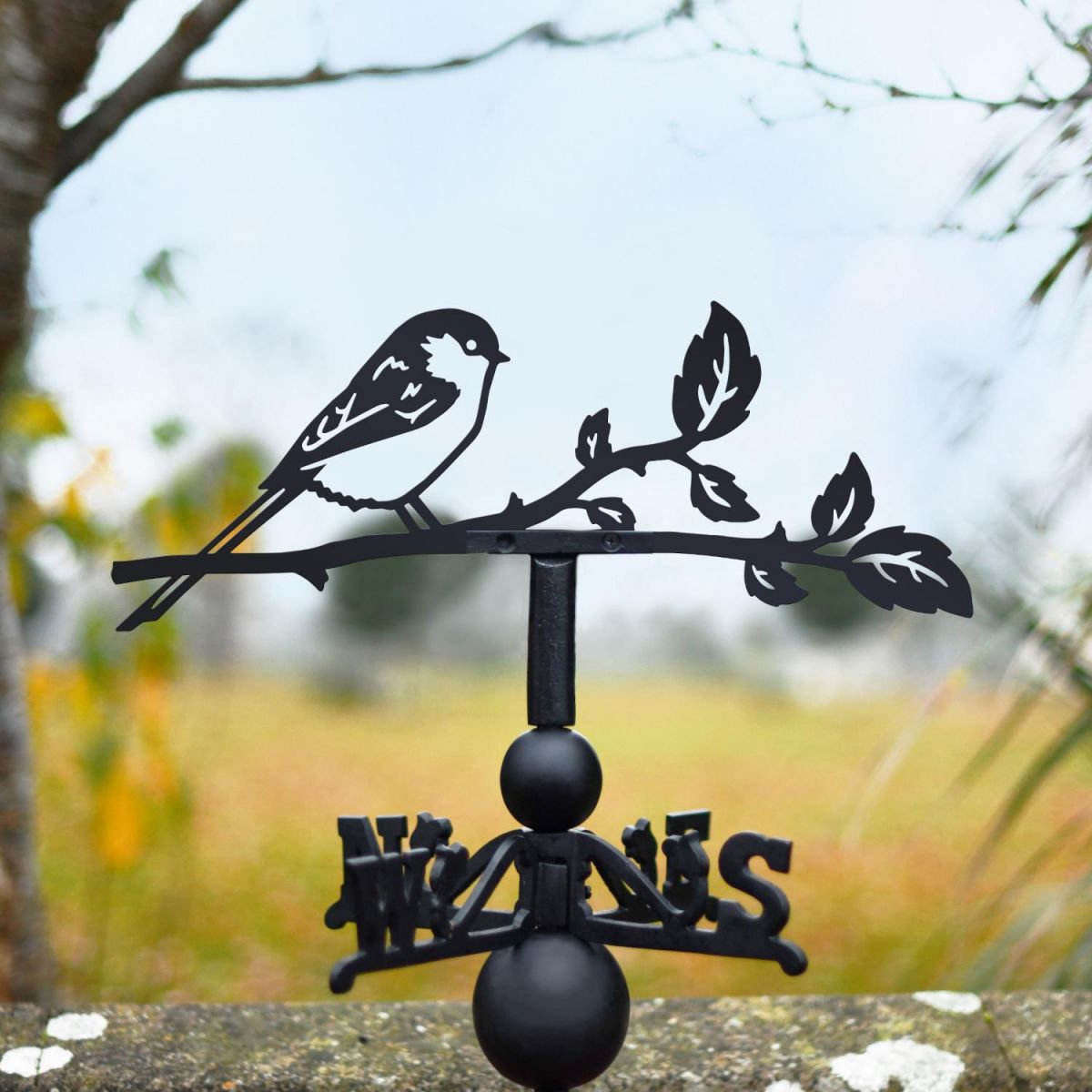 Long-Tailed Tit Steel and Cast Iron Weathervane