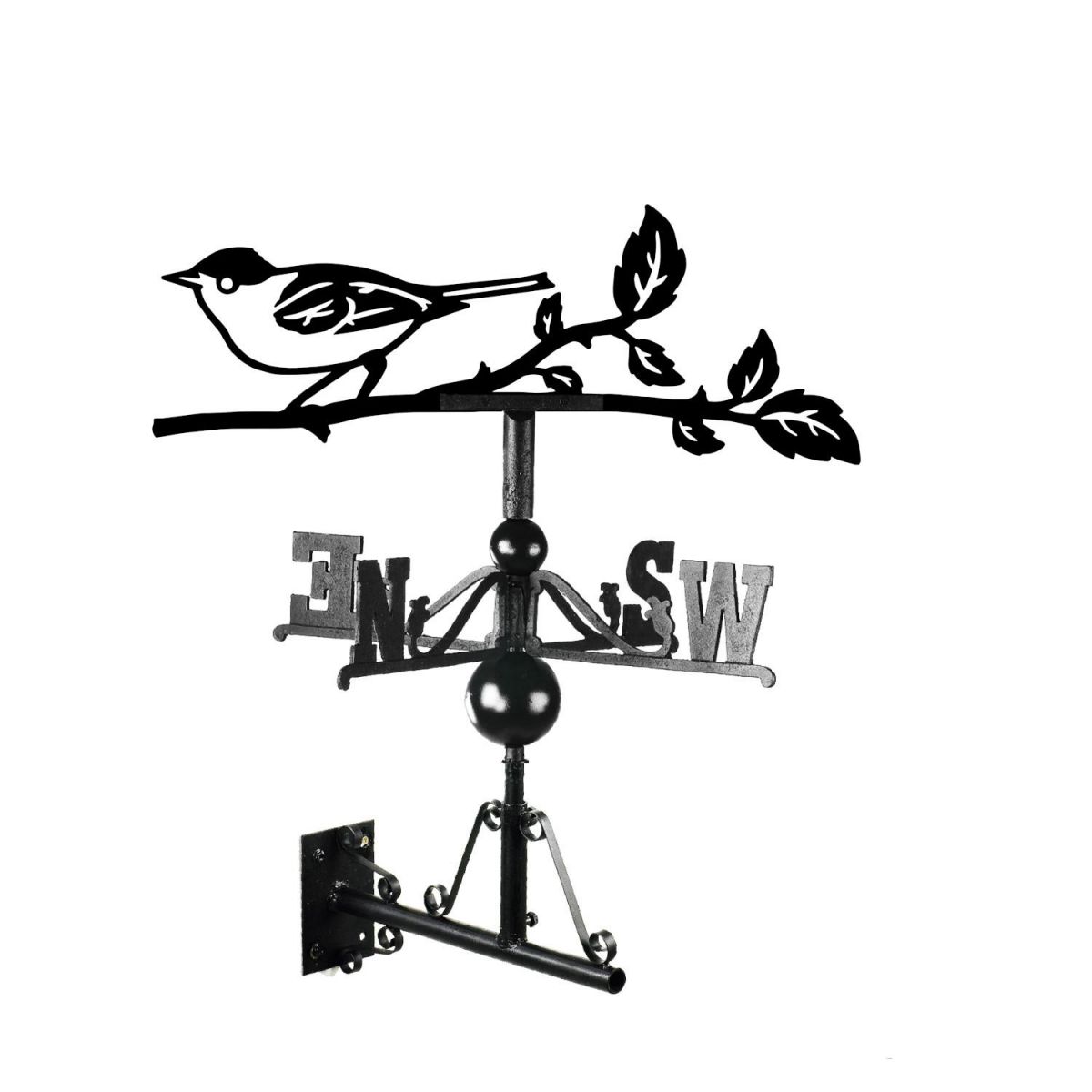 Black Cap Weathervane Mounted