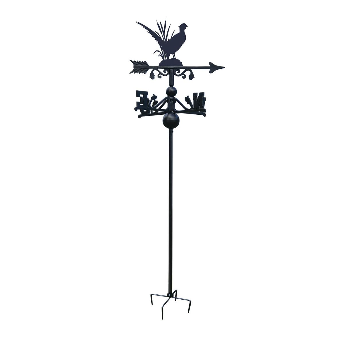 Pheasant Free Standing Weathervane in Black Pheasant Free Standing Weathervane in Black